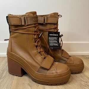 Converse Chuck Taylor GR82 Platform Boots Brown Womens 8.5 570529C All Stars NEW